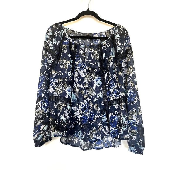 ASTR Floral Relaxed Boho Blouse M - Picture 2 of 11